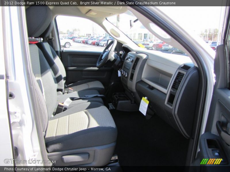 Bright Silver Metallic / Dark Slate Gray/Medium Graystone 2012 Dodge Ram 1500 Express Quad Cab