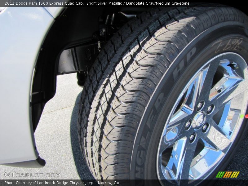 Bright Silver Metallic / Dark Slate Gray/Medium Graystone 2012 Dodge Ram 1500 Express Quad Cab