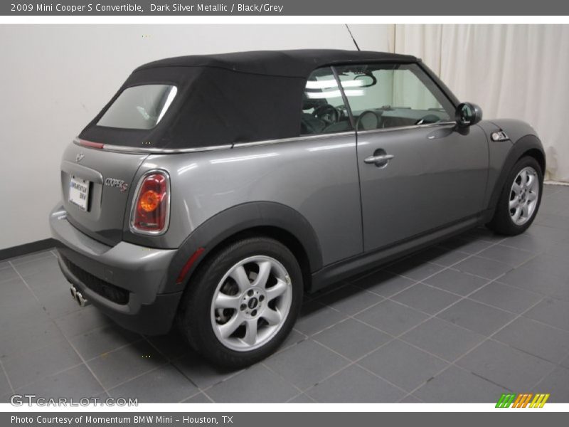 Dark Silver Metallic / Black/Grey 2009 Mini Cooper S Convertible
