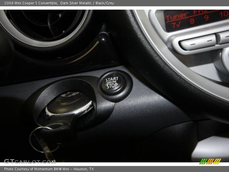 Dark Silver Metallic / Black/Grey 2009 Mini Cooper S Convertible