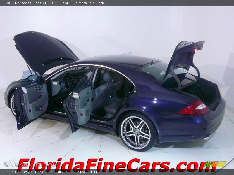 Capri Blue Metallic / Black 2006 Mercedes-Benz CLS 500