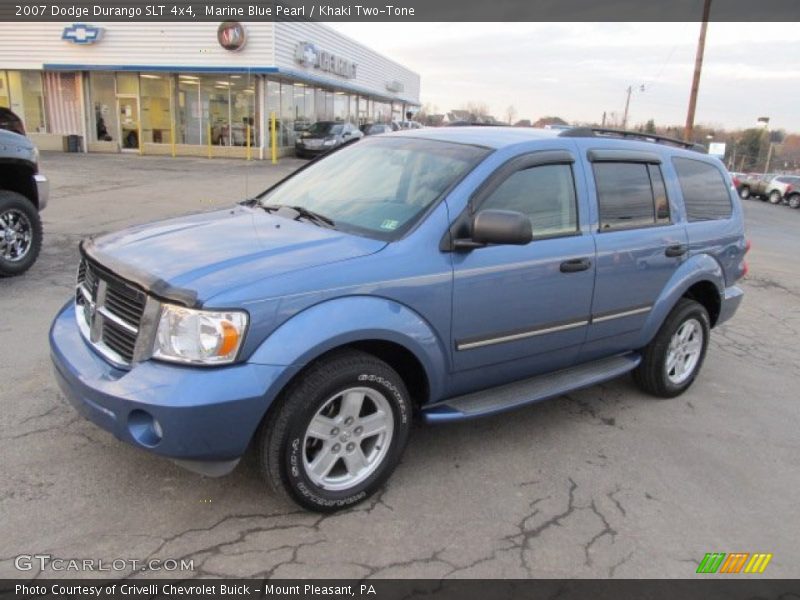 Marine Blue Pearl / Khaki Two-Tone 2007 Dodge Durango SLT 4x4