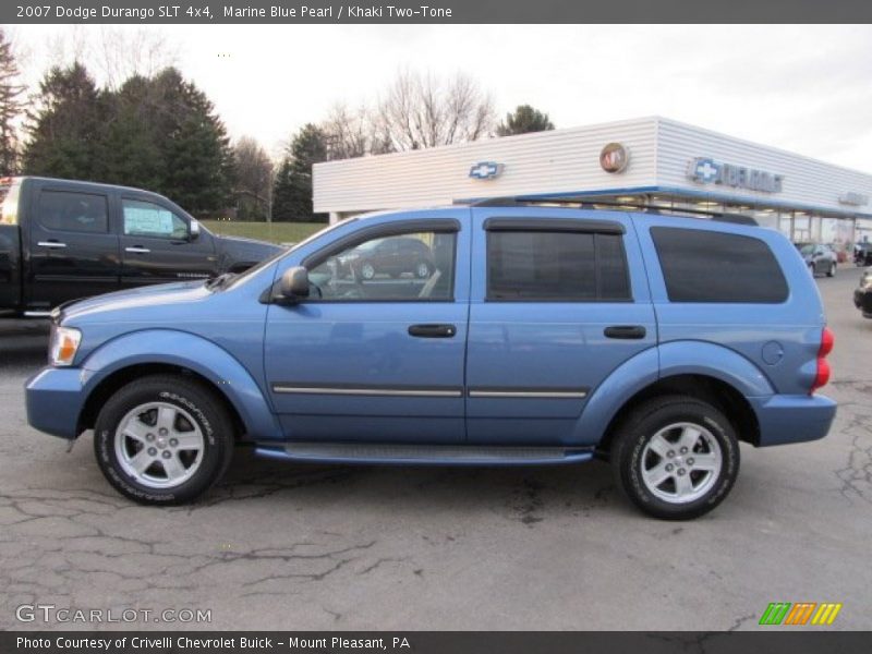 Marine Blue Pearl / Khaki Two-Tone 2007 Dodge Durango SLT 4x4