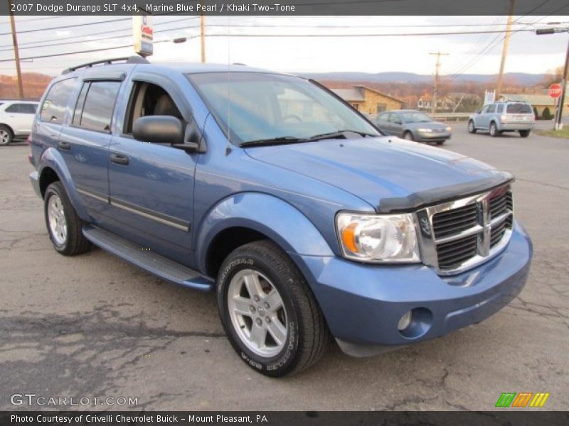 Marine Blue Pearl / Khaki Two-Tone 2007 Dodge Durango SLT 4x4