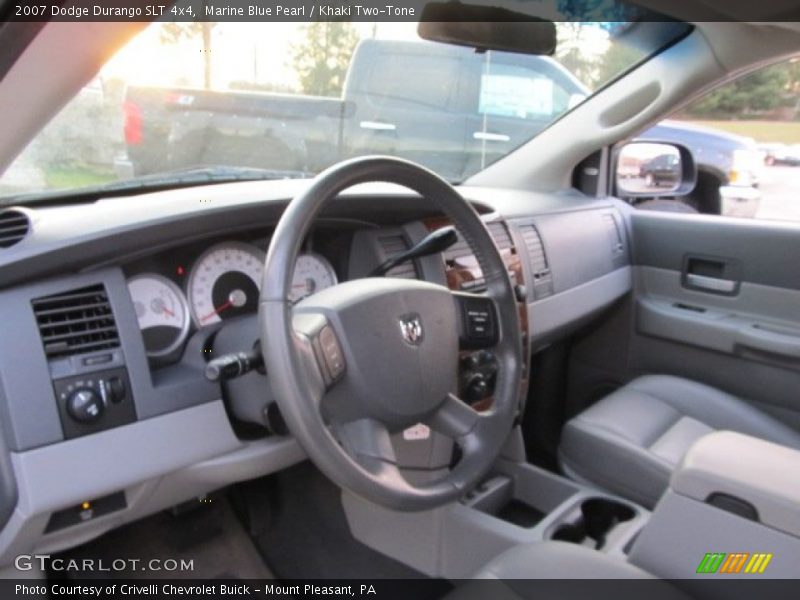 Marine Blue Pearl / Khaki Two-Tone 2007 Dodge Durango SLT 4x4