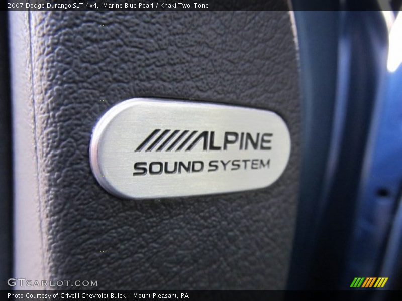 Marine Blue Pearl / Khaki Two-Tone 2007 Dodge Durango SLT 4x4