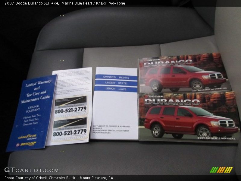Marine Blue Pearl / Khaki Two-Tone 2007 Dodge Durango SLT 4x4