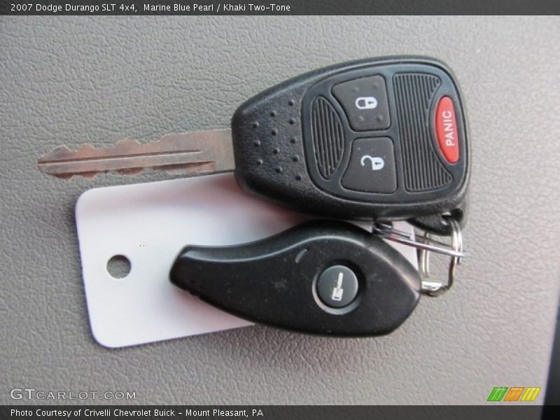 Marine Blue Pearl / Khaki Two-Tone 2007 Dodge Durango SLT 4x4