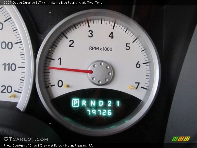 Marine Blue Pearl / Khaki Two-Tone 2007 Dodge Durango SLT 4x4