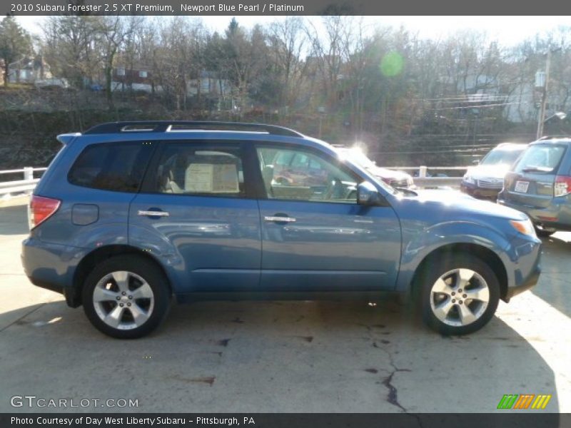 Newport Blue Pearl / Platinum 2010 Subaru Forester 2.5 XT Premium