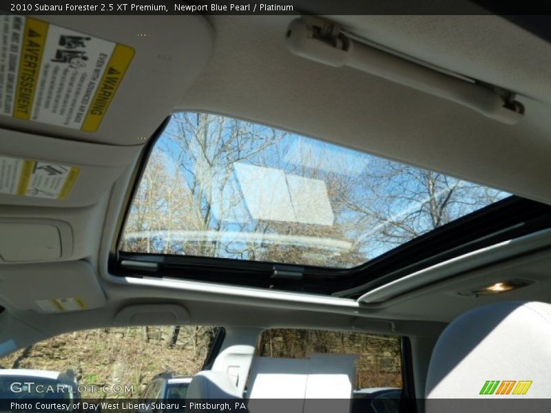 Newport Blue Pearl / Platinum 2010 Subaru Forester 2.5 XT Premium