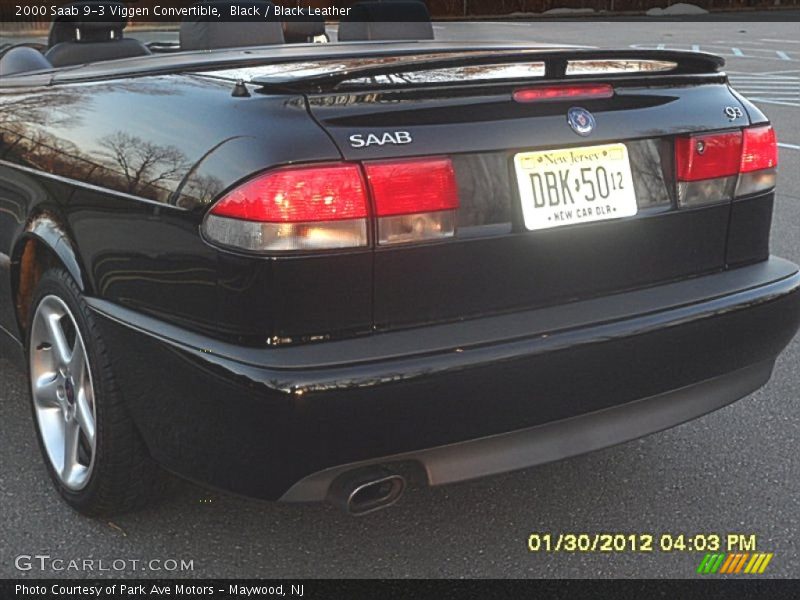 Black / Black Leather 2000 Saab 9-3 Viggen Convertible