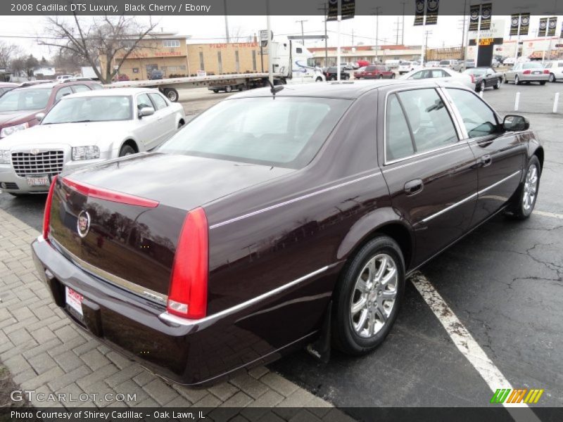 Black Cherry / Ebony 2008 Cadillac DTS Luxury