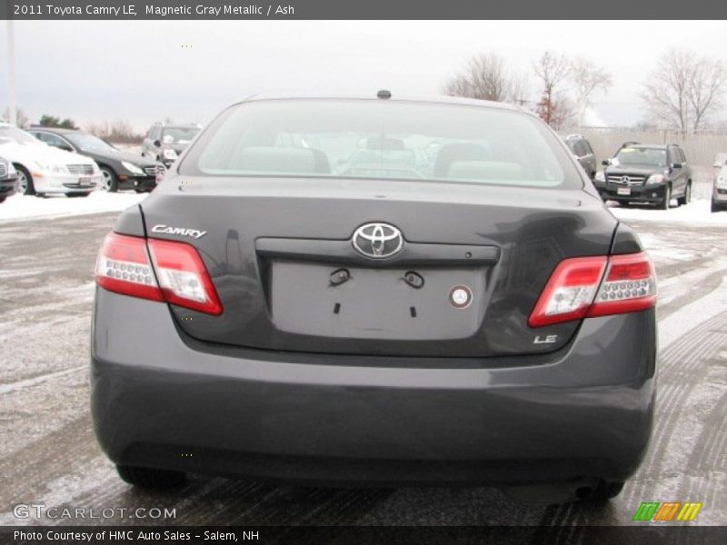 Magnetic Gray Metallic / Ash 2011 Toyota Camry LE