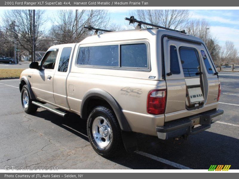 Harvest Gold Metallic / Medium Prairie Tan 2001 Ford Ranger XLT SuperCab 4x4