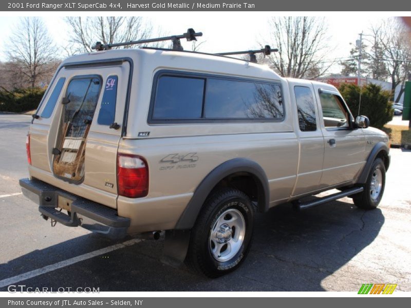 Harvest Gold Metallic / Medium Prairie Tan 2001 Ford Ranger XLT SuperCab 4x4