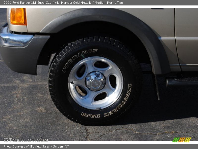 Harvest Gold Metallic / Medium Prairie Tan 2001 Ford Ranger XLT SuperCab 4x4