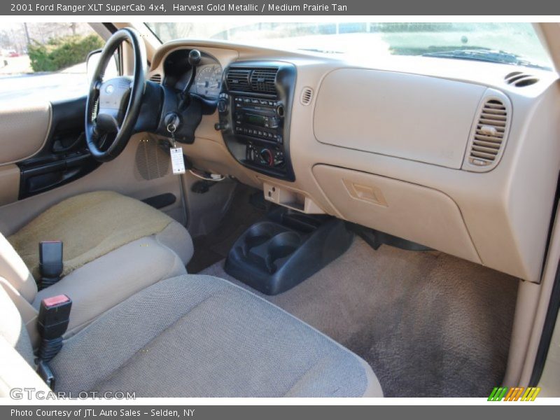 Harvest Gold Metallic / Medium Prairie Tan 2001 Ford Ranger XLT SuperCab 4x4