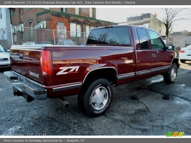  1998 C/K K1500 Silverado Extended Cab 4x4 Dark Carmine Red Metallic
