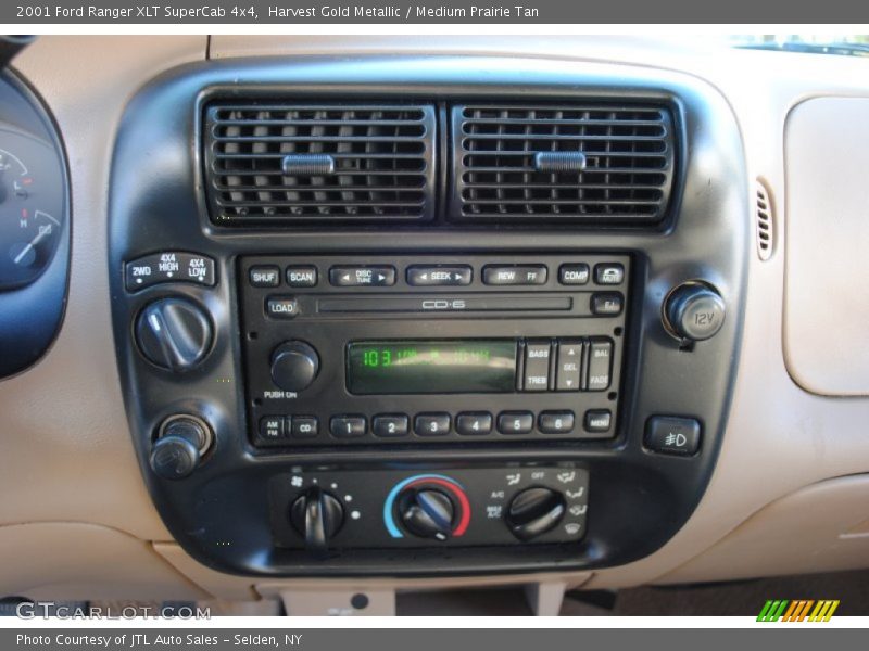 Harvest Gold Metallic / Medium Prairie Tan 2001 Ford Ranger XLT SuperCab 4x4