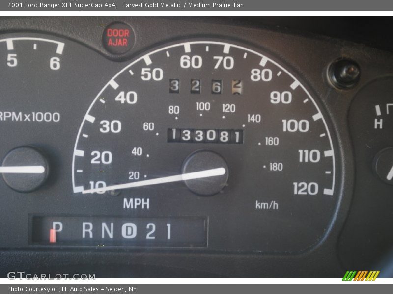 Harvest Gold Metallic / Medium Prairie Tan 2001 Ford Ranger XLT SuperCab 4x4