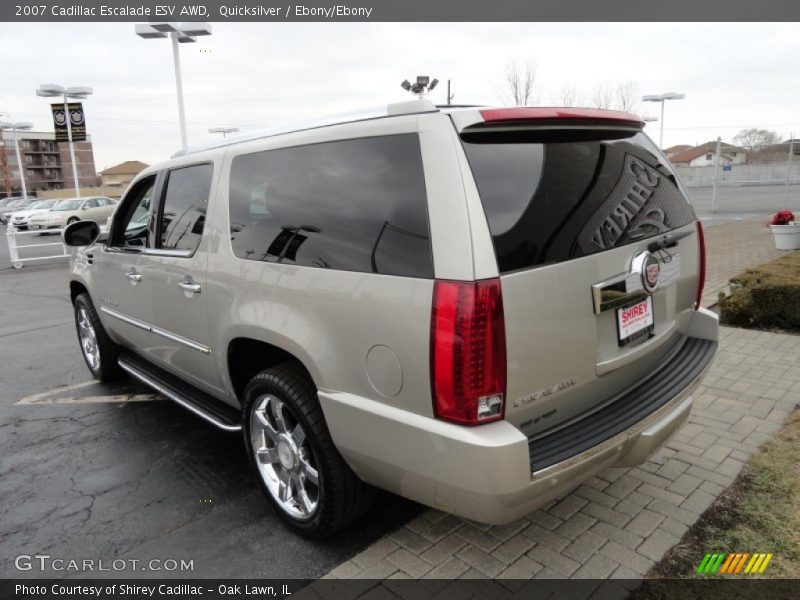 Quicksilver / Ebony/Ebony 2007 Cadillac Escalade ESV AWD