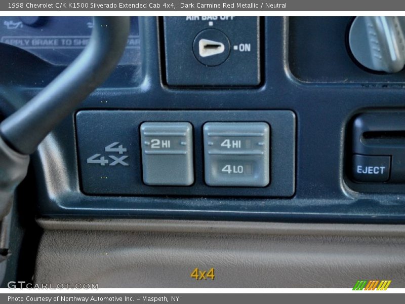 Dark Carmine Red Metallic / Neutral 1998 Chevrolet C/K K1500 Silverado Extended Cab 4x4