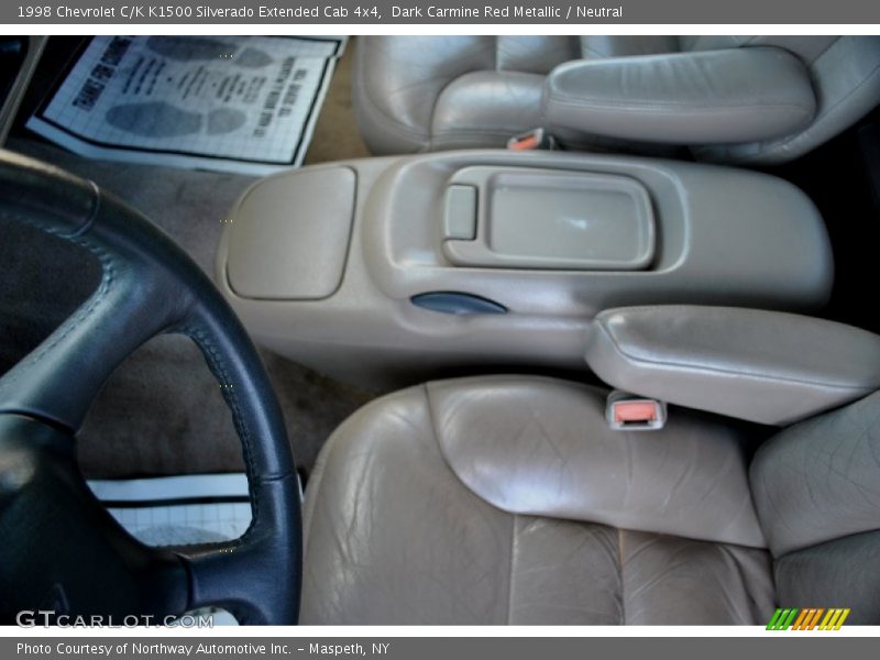 Dark Carmine Red Metallic / Neutral 1998 Chevrolet C/K K1500 Silverado Extended Cab 4x4