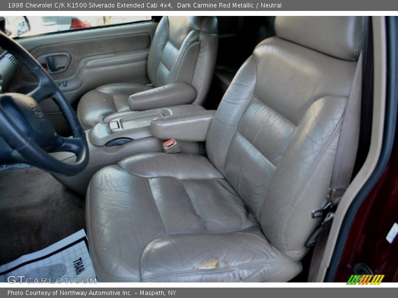 Dark Carmine Red Metallic / Neutral 1998 Chevrolet C/K K1500 Silverado Extended Cab 4x4