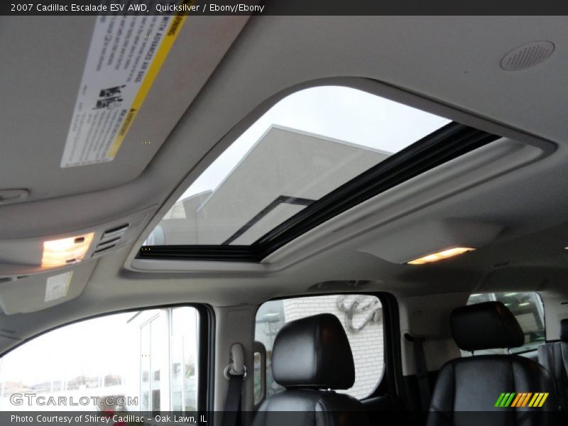 Quicksilver / Ebony/Ebony 2007 Cadillac Escalade ESV AWD