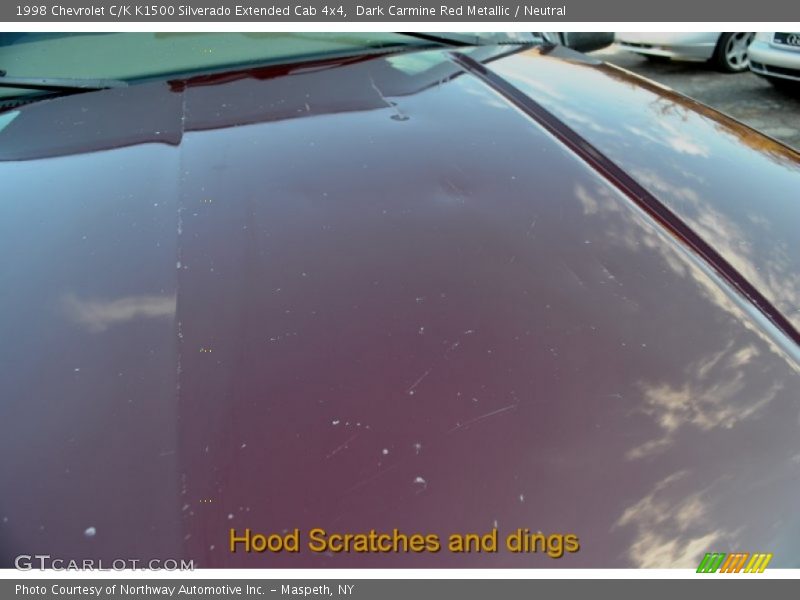 Dark Carmine Red Metallic / Neutral 1998 Chevrolet C/K K1500 Silverado Extended Cab 4x4