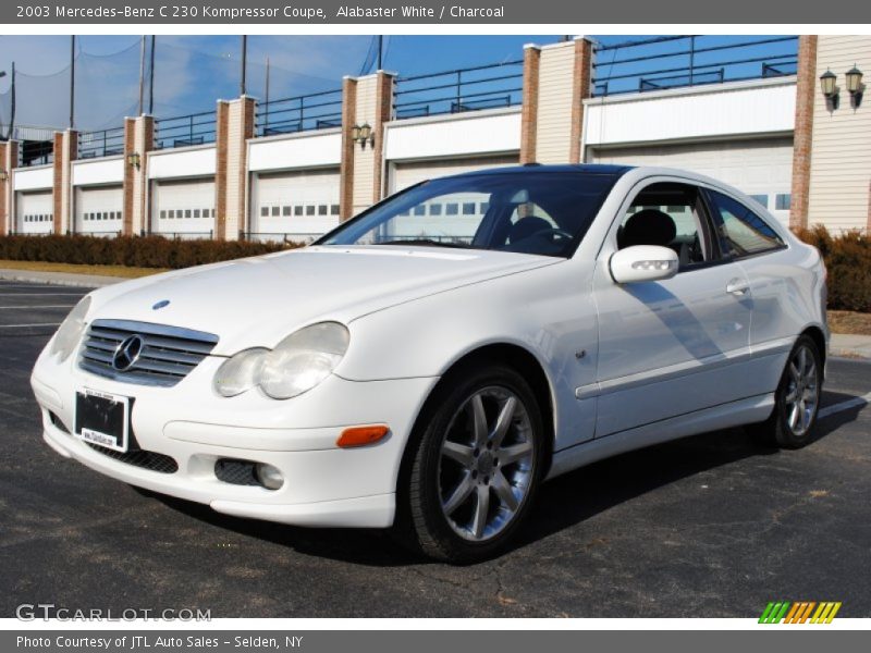 Alabaster White / Charcoal 2003 Mercedes-Benz C 230 Kompressor Coupe