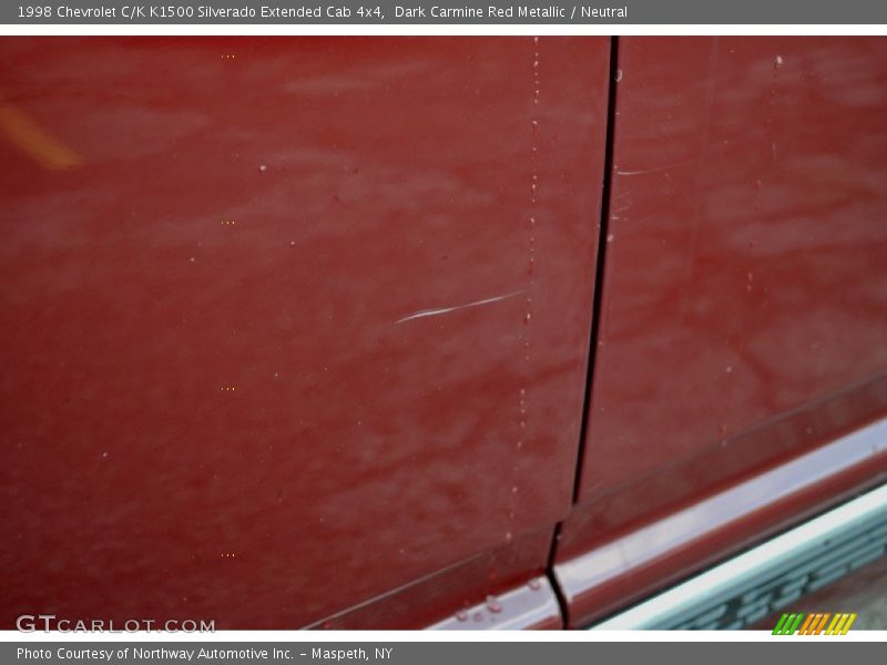 Dark Carmine Red Metallic / Neutral 1998 Chevrolet C/K K1500 Silverado Extended Cab 4x4