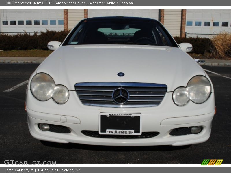 Alabaster White / Charcoal 2003 Mercedes-Benz C 230 Kompressor Coupe