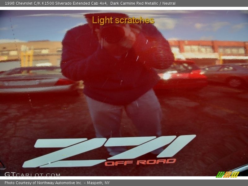 Dark Carmine Red Metallic / Neutral 1998 Chevrolet C/K K1500 Silverado Extended Cab 4x4