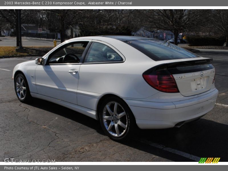 Alabaster White / Charcoal 2003 Mercedes-Benz C 230 Kompressor Coupe