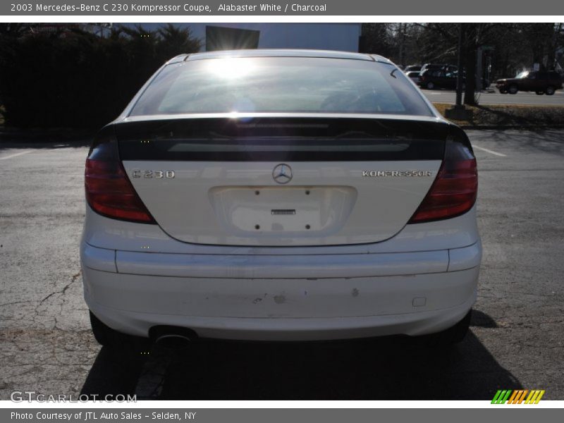 Alabaster White / Charcoal 2003 Mercedes-Benz C 230 Kompressor Coupe