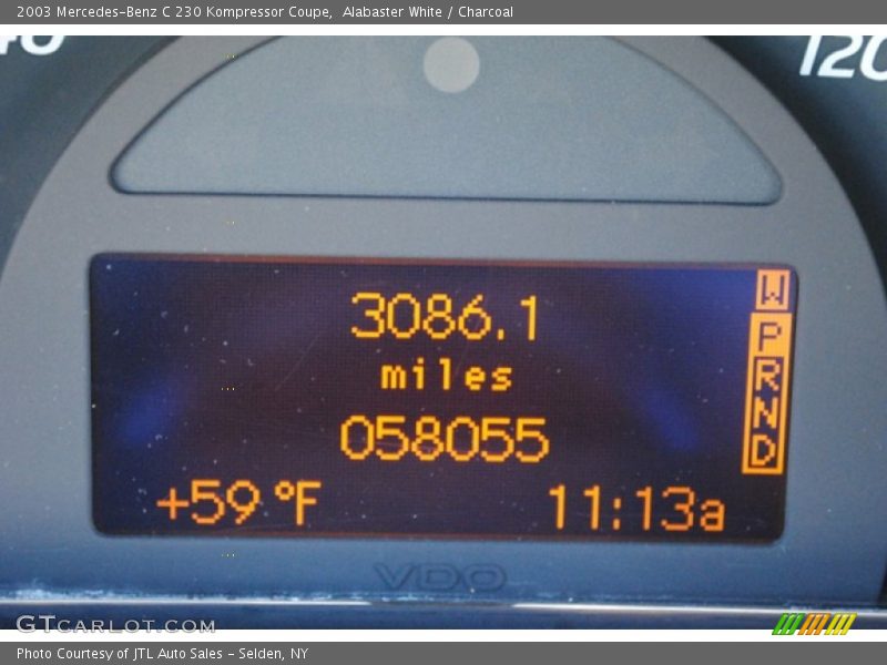 Alabaster White / Charcoal 2003 Mercedes-Benz C 230 Kompressor Coupe