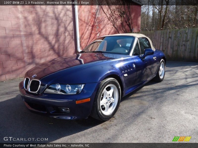 Montreal Blue Metallic / Beige 1997 BMW Z3 1.9 Roadster