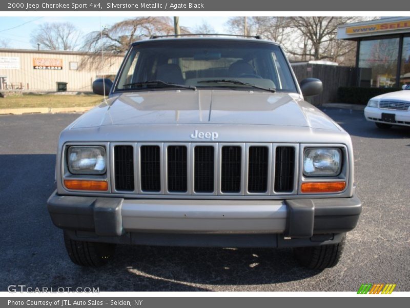 Silverstone Metallic / Agate Black 2000 Jeep Cherokee Sport 4x4