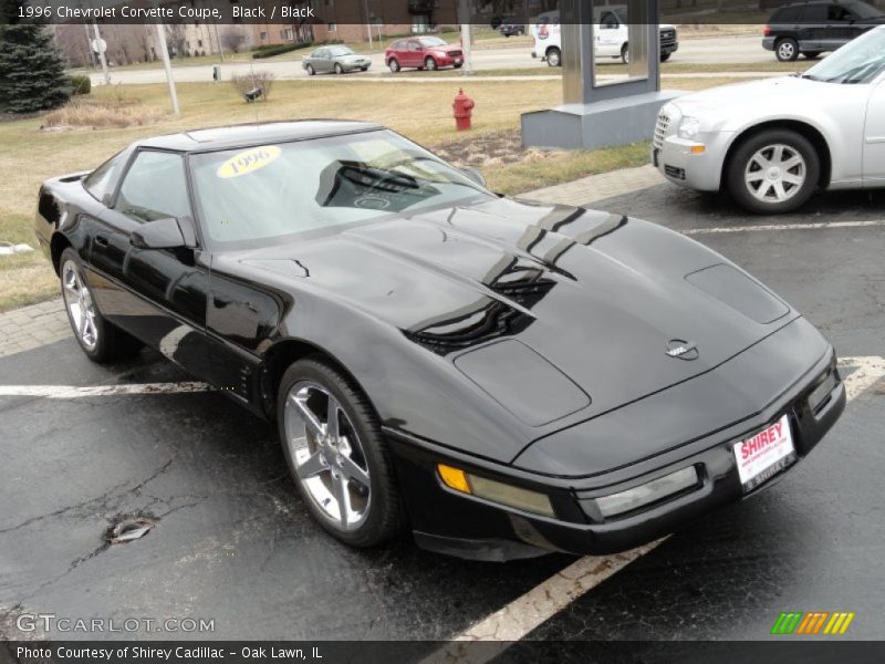 Black / Black 1996 Chevrolet Corvette Coupe