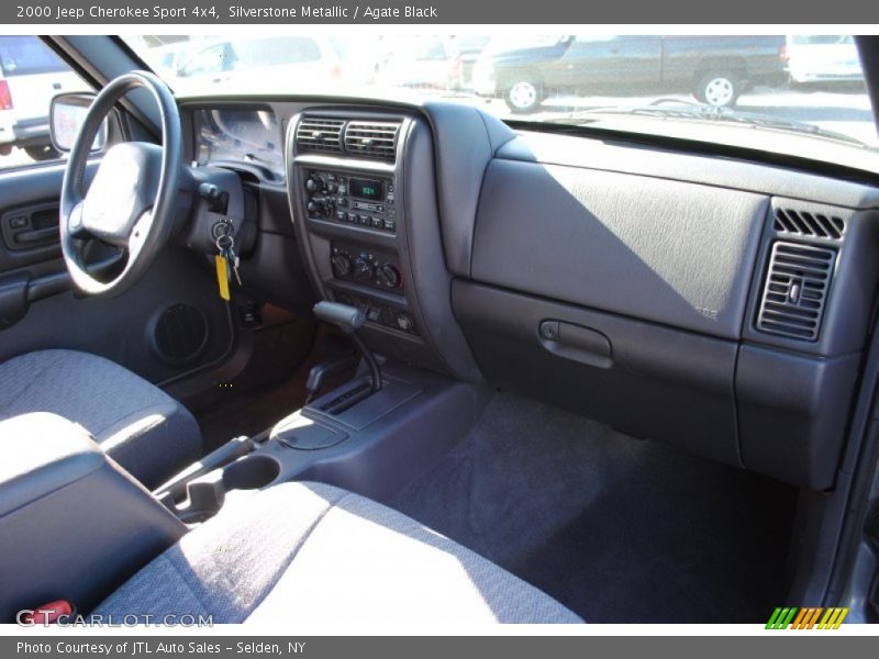 Silverstone Metallic / Agate Black 2000 Jeep Cherokee Sport 4x4
