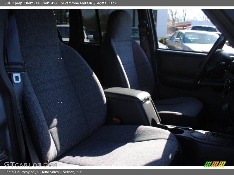 Silverstone Metallic / Agate Black 2000 Jeep Cherokee Sport 4x4