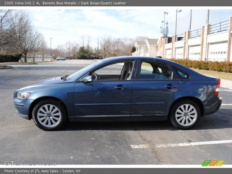 Barents Blue Metallic / Dark Beige/Quartz Leather 2005 Volvo S40 2.4i