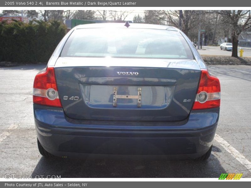 Barents Blue Metallic / Dark Beige/Quartz Leather 2005 Volvo S40 2.4i