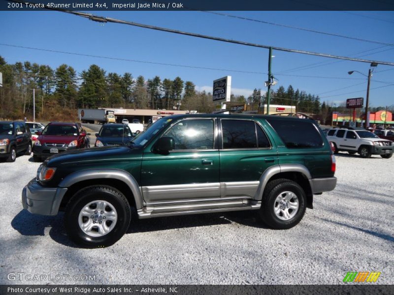 Imperial Jade Mica / Oak 2001 Toyota 4Runner Limited 4x4