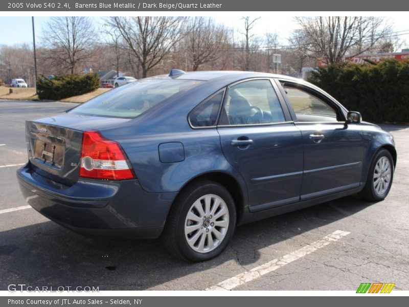 Barents Blue Metallic / Dark Beige/Quartz Leather 2005 Volvo S40 2.4i