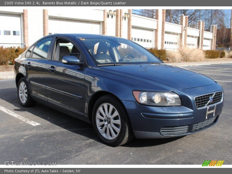 Barents Blue Metallic / Dark Beige/Quartz Leather 2005 Volvo S40 2.4i