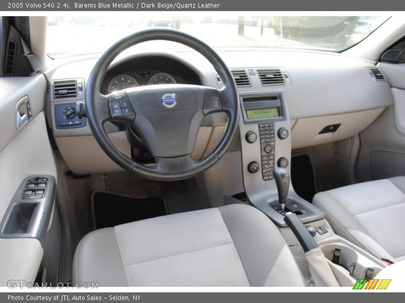 Barents Blue Metallic / Dark Beige/Quartz Leather 2005 Volvo S40 2.4i