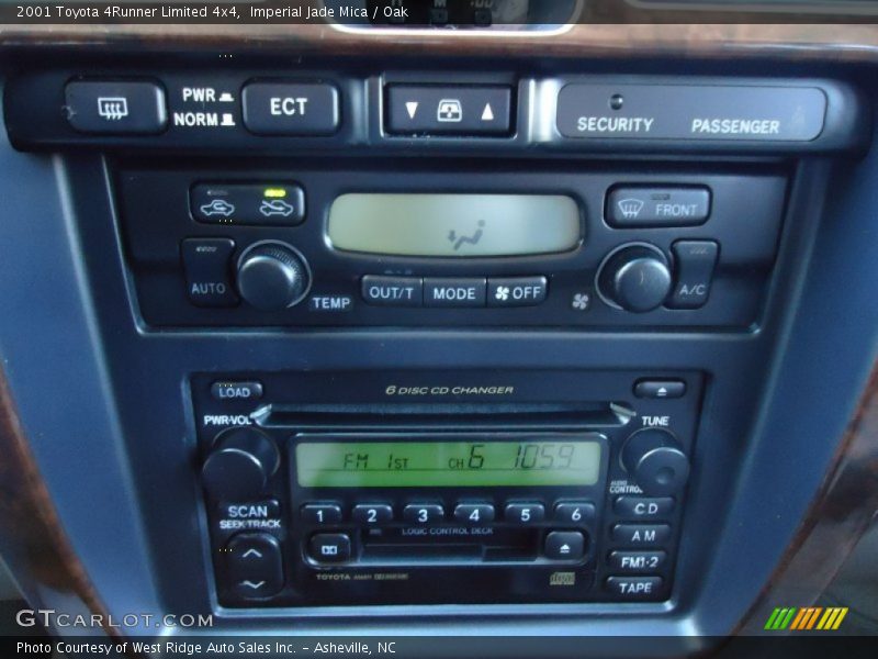 Controls of 2001 4Runner Limited 4x4